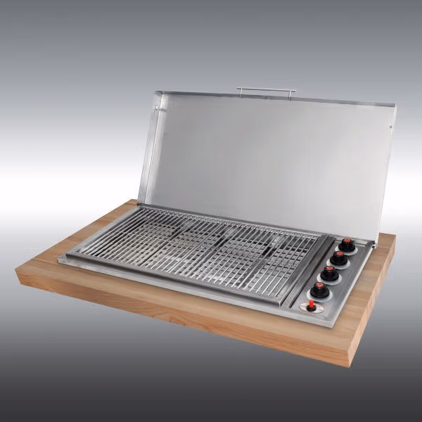 CHEF Drop-In 4-Burner Gas Braai