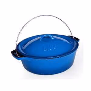 LK's Flat Pot #12 Enamel - Blue