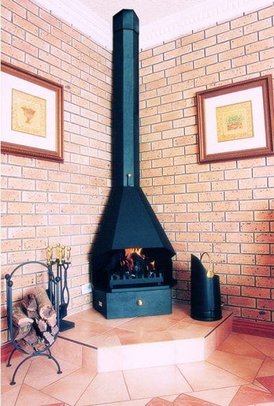 Home Fires 800D Wall Freestanding Wood Fireplace | Gas Extreme